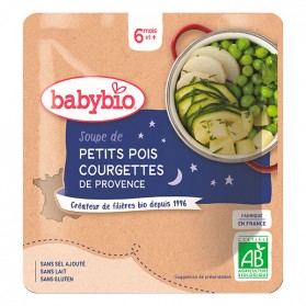 BABYBIO sachet soupe petits pois courgette - 190g