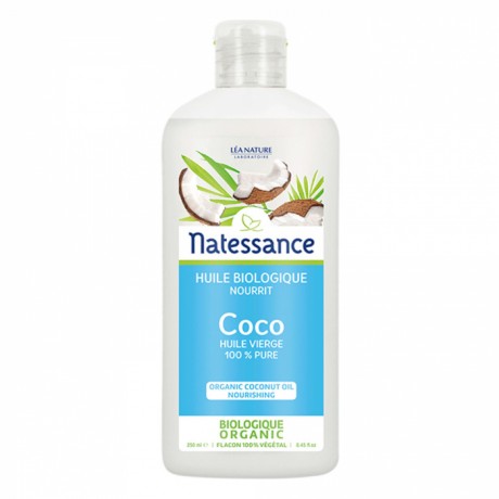 NATESSANCE HUILE DE COCO BIO 100% PURE 250ML