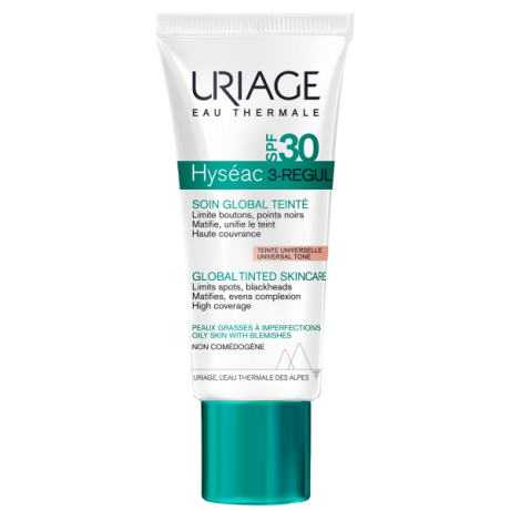 URIAGE HYSEAC 3-REGUL SOIN GLOBAL TEINTE UNIVERSELLE SPF50+ 40ML