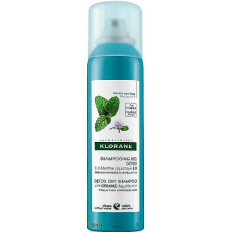 KLORANE SHAMPOOING SEC DETOX MENTHE AQUATIQUE BIO 150ML