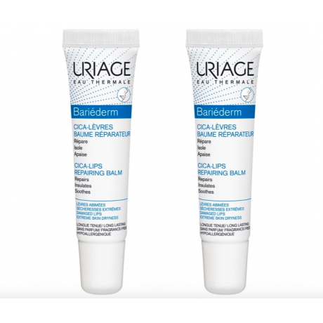 URIAGE BARIEDERM CICA-LEVRES BAUME REPARATEUR LEVRES ABIMEES 2X15ML