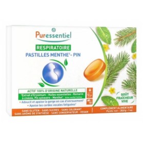 PURESSENTIEL RESPIRATOIRE PASTILLES MENTHE-PIN 18 PASTILLES