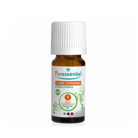 PURESSENTIEL HUILE ESSENTIELLE DE LITSEE CITRONNEE BIO 10ML