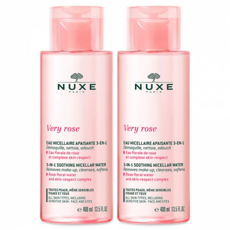 NUXE VERY ROSE DUO EAU MICELLAIRE APAISANTE 2X400ML