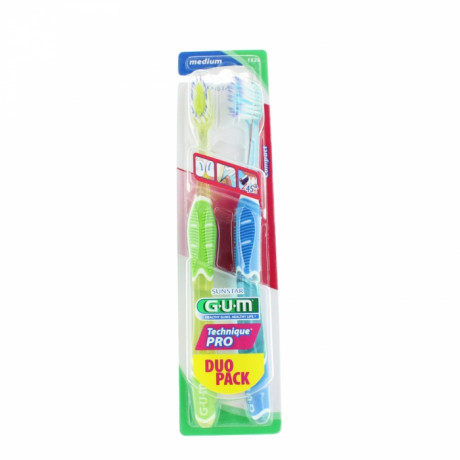 GUM BROSSE A DENTS TECHNIQUE PRO MEDIUM 1528 X2