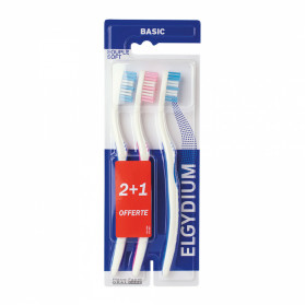 ELGYDIUM BROSSE A DENTS BASIC SOUPLE TRIO