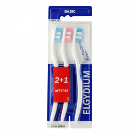 ELGYDIUM BROSSE A DENTS BASIC TRIO MEDIUM