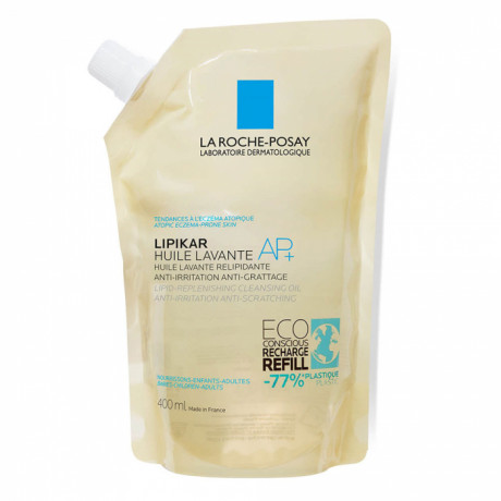 LA ROCHE POSAY LIPIKAR HUILE LAVANTE AP+ ECO RECHARGE RELIPIDANTE ANTI-GRATTAGE 400ML