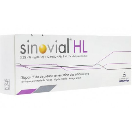 SINOVIAL HL 3,2 % 1 seringue de 2ml