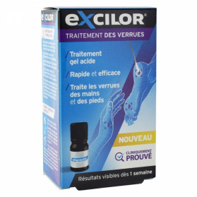 EXCILOR TRAITEMENT PAR GEL ACIDE DES VERRUES MAINS ET PIEDS 4ML