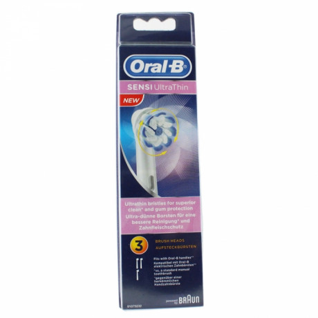 ORAL-B  SENSI ULTRA THIN BROSSETTES POUR BROSSE A DENTS ELECTRIQUE X3