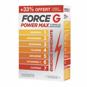 FORCE G POWER MAX OFFRE PROMO 20 AMPOULES