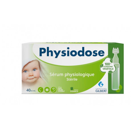 PHYSIODOSE VEGETAL SERUM PHYSIOLOGIQUE STERILE 40 DOSES