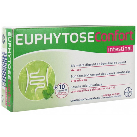 EUPHYTOSE CONFORT INTESTINAL 28 GÉLULES VÉGÉTALES