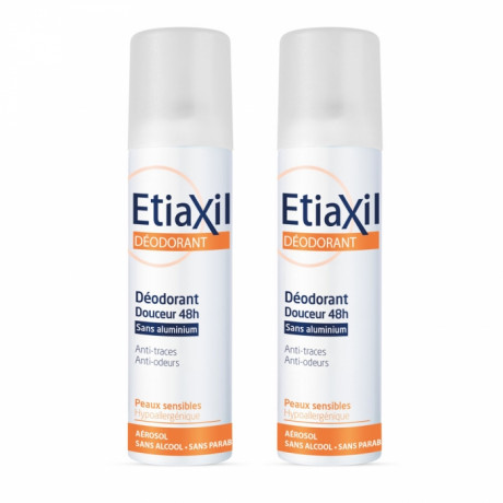 Etiaxil Déodorant Douceur 48H sans Aluminium Lot de 2 x 150 ml