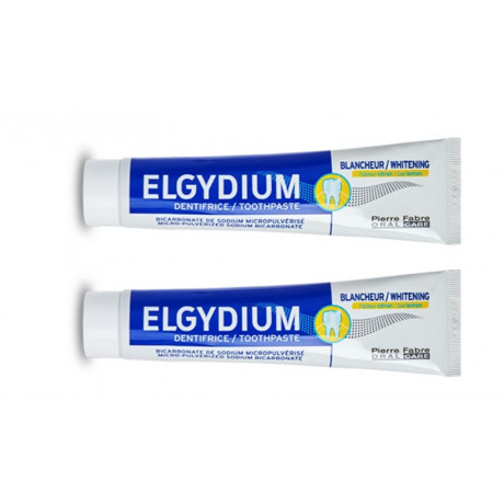 ELGYDIUM DENTIFRICE BLANCHEUR CITRON 2X75ML