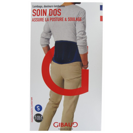 Gibaud Soin Dos Ceinture Lombaire Hauteur 21 cm - Taille : Taille S