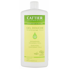 Cattier Gel Douche Verveine Sauvage Citrus Bio 1 L