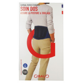 Gibaud Soin Dos Ceinture Lombaire Hauteur 21 cm - Taille : Taille L