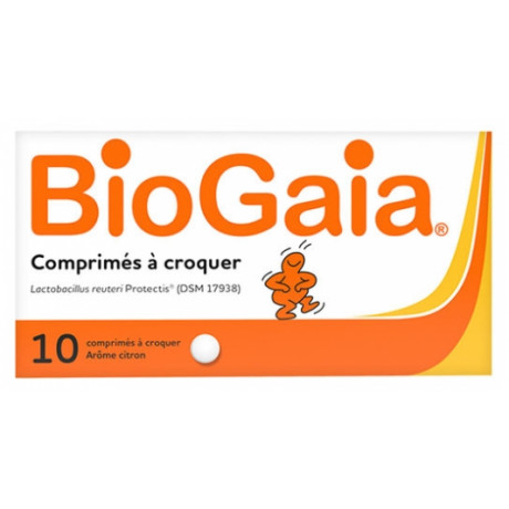 BioGaia Lactobacillus Reuteri ProTectis Citron 10 Comprimés