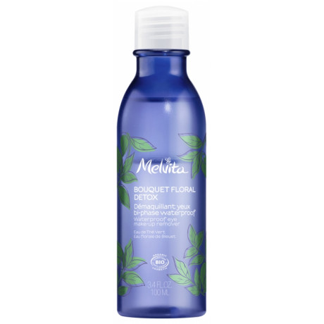 Melvita Bouquet Floral Détox Démaquillant Yeux Bi-Phase Waterproof Bio 100 ml