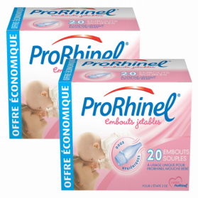 PRORHINEL EMBOUTS NASALES JETABLES LOT de 2X20 UNITES