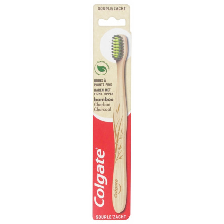 Colgate Brosse à Dents Bamboo Charbon Souple