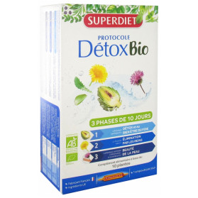 SuperDiet Protocole Détox Bio 30 Ampoules