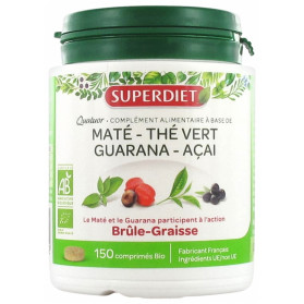 Super Diet Quatuor Maté Brûle-Graisse Bio 150 Comprimés