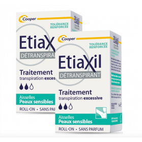 Etiaxil detranspirant peau sensible bille lot de 2x 15ml