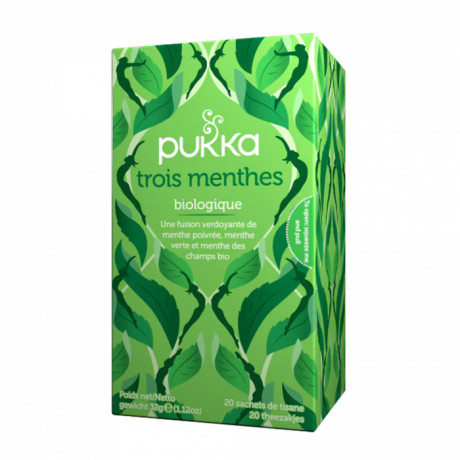 PUKKA infusion 3 menthes BIO 20 sachets de tisane