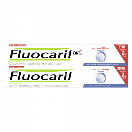 Fluocaril bi-fluore menthe gencive lot de 2x75ml