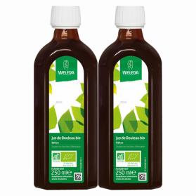 Weleda Duo Detox Bouleau Bio 2 x 250 ml + Bouteille Nomade Offerte