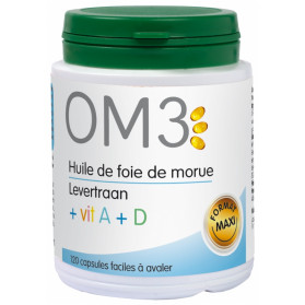 OM3 Huile de Foie de Morue 120 Capsules