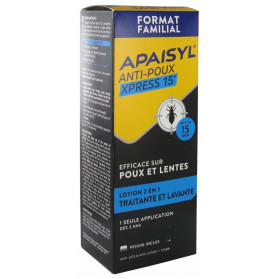 Apaisyl Anti-Poux Xpress 15' Lotion 2en1 200 ml