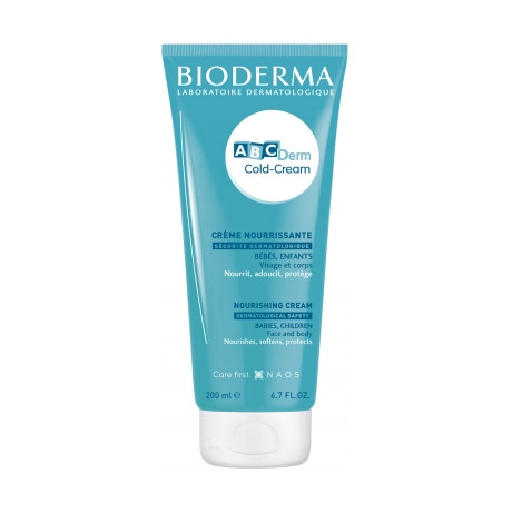 BIODERMA - Abcderm - Cold-Cream - Crème corps et visage nourrissante, 200ml