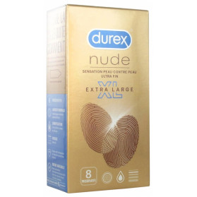 Durex Nude Extra Large XL 8 Préservatifs