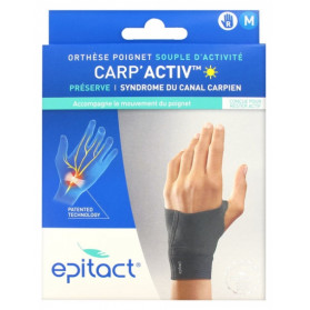 Epitact Orthèse Poignet Souple d'Activité Carp'Activ Main Droite - Taille : Taille M