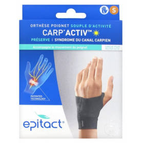 Epitact Orthèse Poignet Souple d'Activité Carp'Activ Main Gauche - Taille : Taille S