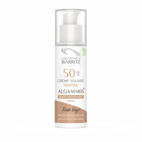 ALGA MARIS crème solaire visage teintée SPF50 BIO teinte beige 50ml