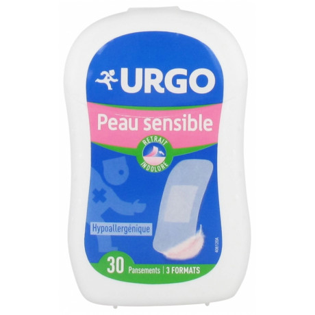 Urgo Peau Sensible 3 Formats 30 Pansements