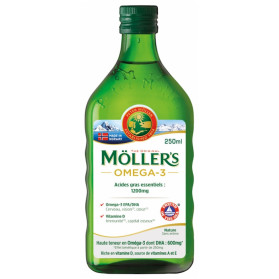 Möller's Omega 3 Huile de Foie de Morue Sans Arôme 250 ml