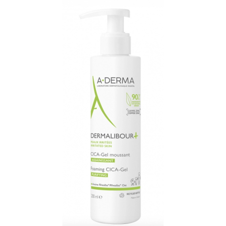 A-DERMA dermalibour+ cica-gel moussant 200ml