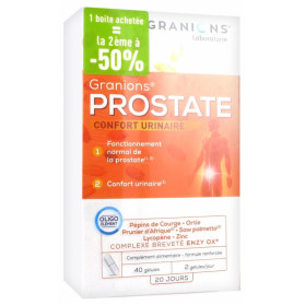 Granions Prostate Lot de 2 x 40 Gélules