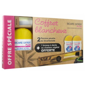 Gifrer Trousse Bicare Plus Bicarbonate de Soude + Bromélaïne Lot de 2 x 60 g + Dentifrice 12 ml