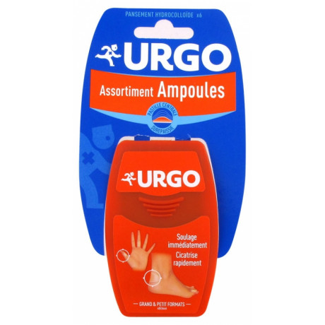 Urgo Assortiment Ampoules Talon et Pouce 6 Pansements