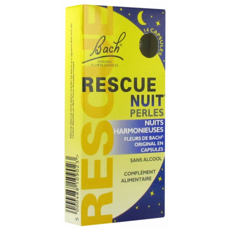 Rescue Bach Nuit Perles 14 Capsules