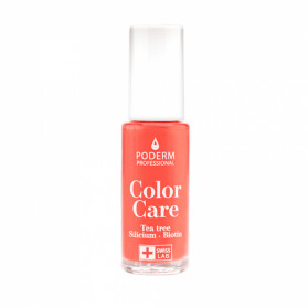 Poderm color care vernis tea tree silicium couleur corail 8ml