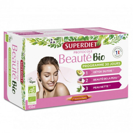 SuperDiet Protocole Beauté Bio 30 ampoules