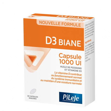 Pileje D3 biane 1000UI 30 capsules